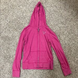 American Eagle Outfitters Pink Hoodie Jacket
